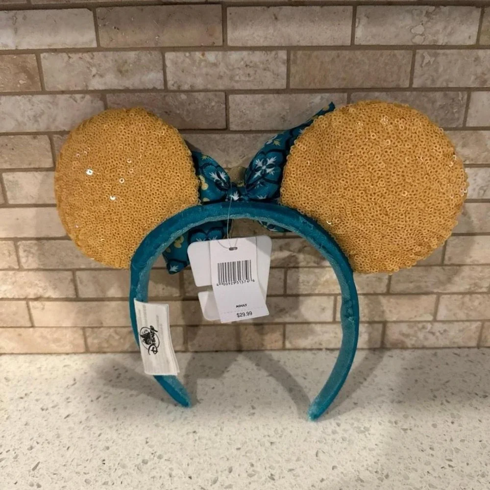 Disney Parks Limoncello Epcot Italy Pavilion Minnie Lemon Ears Headband NEW b123